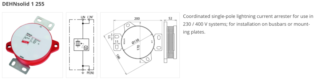 DEHNsolid tamaño